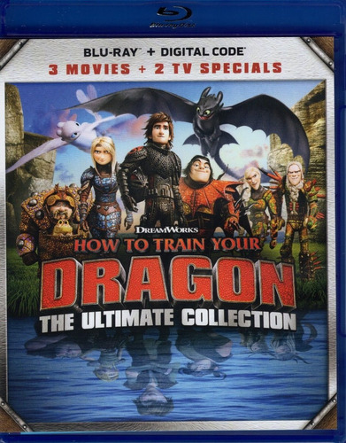 Como Entrenar A Tu Dragon Ultimate 3 Pelicula + 2 Tv Blu-ray
