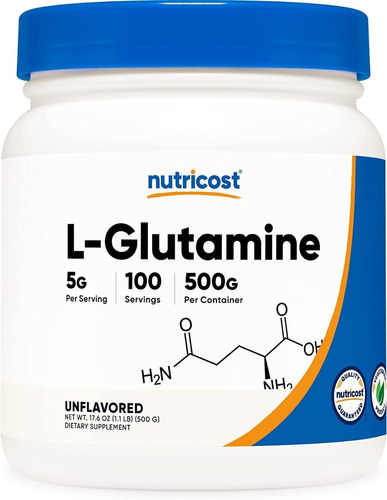 Glutamina Polvo Nutricost - Unidad a $2379