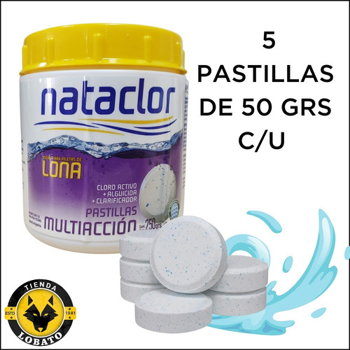 Combo Pastillas Boya + Natabio Kit Piletas Lona Nataclor