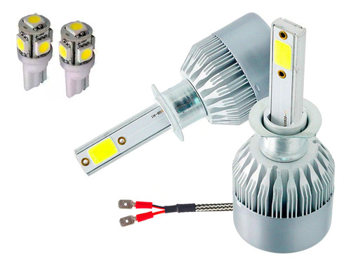 Kit Led Cree Cob H1 H7 H3 9005 12/24v 2019 C6+ 2 Posicion