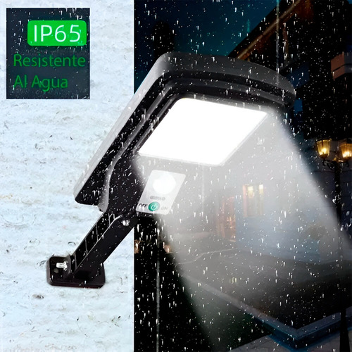 Foco Solar Led Exterior Con Sensor De Movimiento Ip65