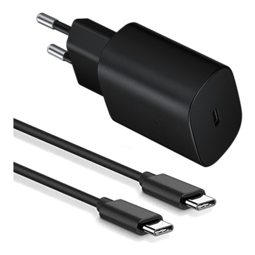 Cargador Usb Tipo C 25w + Cable Usb Tipo C Para Samsung Lst