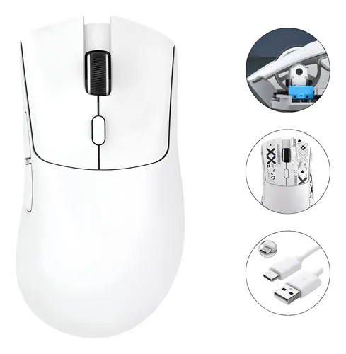 Zmouse Gamer Attack Shark R1 18000 Dpi Paw3311 Modo Triplo 1