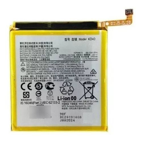 Pila Bateria Compatible Con Moto G8 Plus Xt2019-1 Kd40 