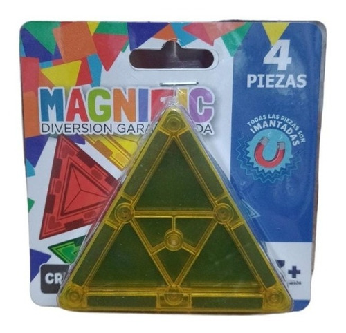 Magnific Bloques Magnéticos Tiles Didáctico 4 Triángulos