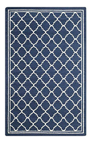 Alfombra Safavieh Amherst, 6' X 9', Azul Y Beige