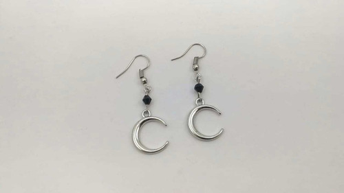 Aretes Lunas Delgadas Goth Dark Goticos