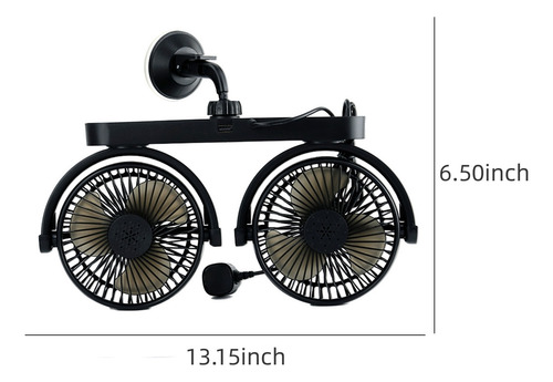 Ventilador Vehicular, Ventilador De Doble Extremo, 12 V, 24