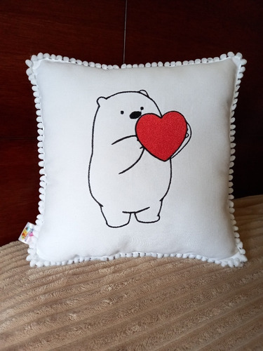 Almohadon Bordado Escandalosos Osos