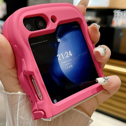 Para Samsung Zflip6 Funda Simple Color Sólido