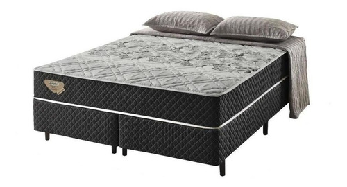 Cama box Ecoflex Coleção Essence relax adorabile  Queen de 198cmx158cm preto