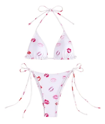 Bikini Importada Shein Malla Bi Color Combinada Nueva Tempo