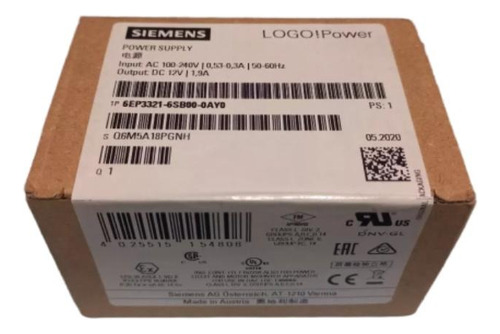 Siemens Fuente De Poder 6ep3321-6sb00-0 Para Plc Logo Power.