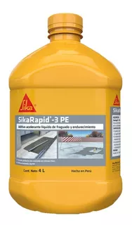 Acelerante Endurecedor De Concreto Sikarapid 3 De 4lt Sika