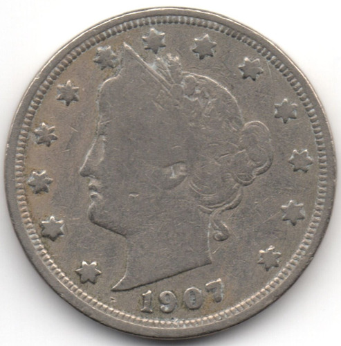 Estados Unidos 5 Centavos 1907