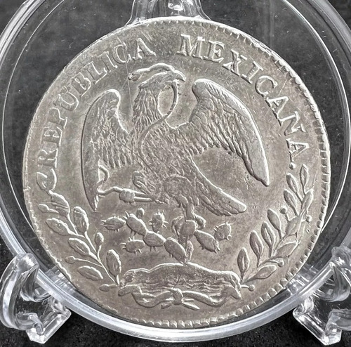 Moneda Plata 8 Reales Durango Do 1877 En Capsula