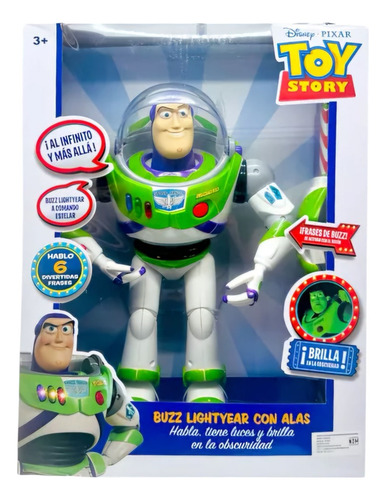 Cyc Buzz Lightyear Con Alas Toy Story Parlante 30cm T371816