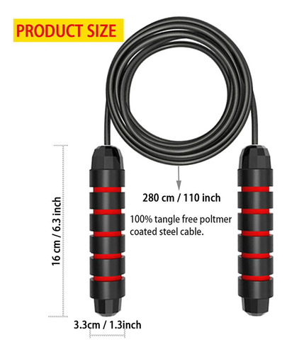 Corda De Pular Cross Speed Rope Rolamento Profissional