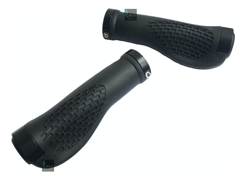 Mangos De Bicicleta Cómodos Grips Ergonómicos Color Negro