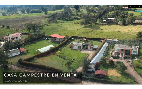 Casa Campestre Con Lote De 2400mt En Rodamontal Cogua Vista Panoramica Rural-8982