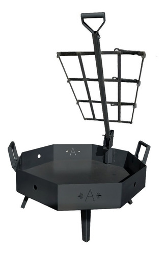 Asador Attikus Bg90 + Asador Criollo | 90x90x40cm