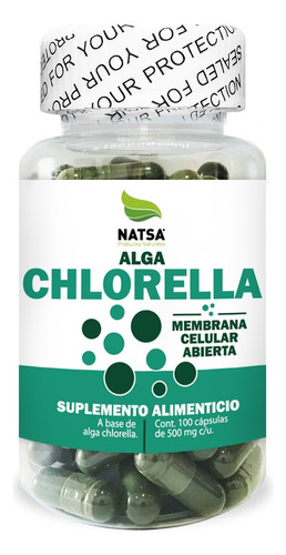 Chlorella, 100 Cápsulas, Calidad Premium Sabor Natural