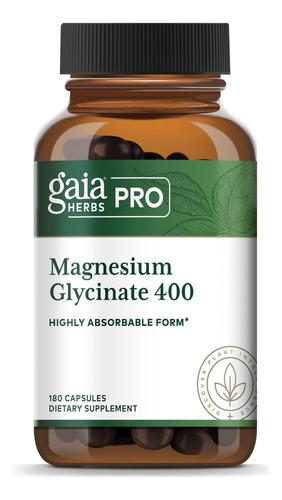 Glicinato De Magnesio 400 Gaia Herbs Pro 180 Cápsulas