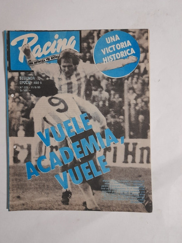 Revista Racing 225.primera B 1985 Banfield 0 Racing 2