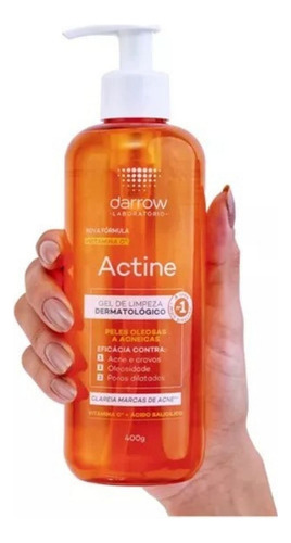 Gel De Limpeza Facial Darrow Com Vitamina C Actine 400g