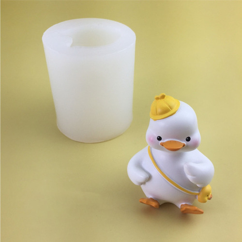 (d) Molde De Silicona Con Forma De Vela De Pato Para Fundici