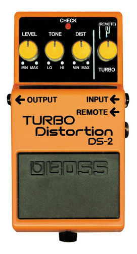 Imagen 6 de 7 de Pedal de efecto Boss Turbo Distortion DS-2 naranja