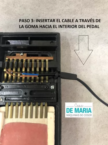 PEDAL CON CONEXIÓN PARA MÁQUINA DE COSER ELECTRICA 
