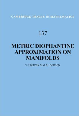 Libro Metric Diophantine Approximation On Manifolds - V. ...