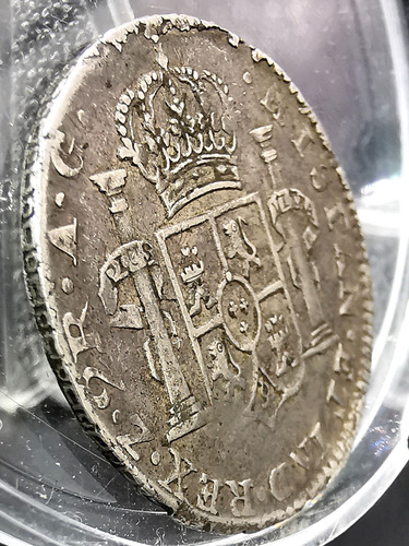 2 Reales Plata Guerra De Independencia 1820 Zs Realista