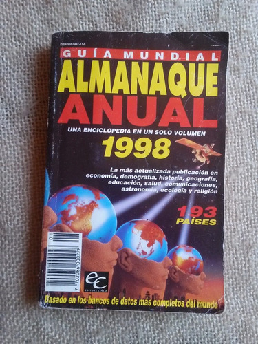 Libro Guía Mundial Almanaque Anual 1998 Us$17,00