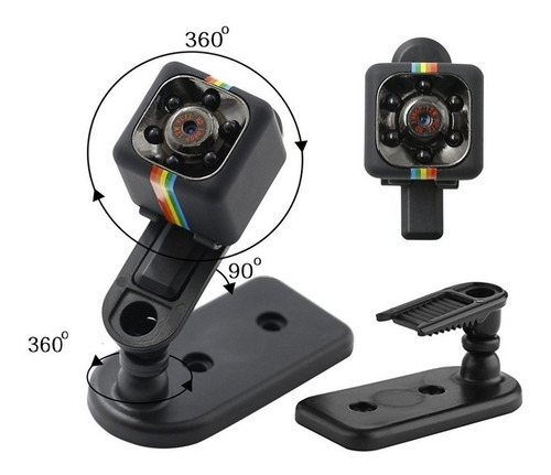 Imagem 4 de 9 de Mini Camera Espiã Sq11 Sensor De Movimento Dvr Visão Noturna