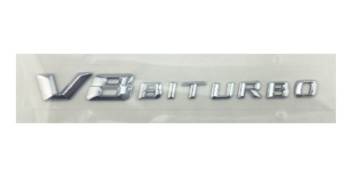 Emblema Tampa Mala Traseiro Mercedes V8 Biturbo Cromado