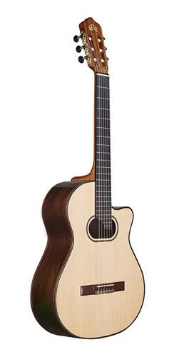 Guitarra criolla clásica La Alpujarra 100K para diestros ébano brillante