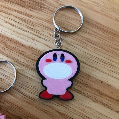 Llavero Lampara Kirby And Forgotten Kingdom Pixelados_