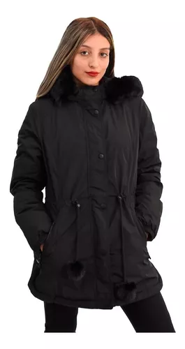 Campera Parka Reversible Mujer by Indra Color Verde con Negro Talla XL I  Oechsle - Oechsle