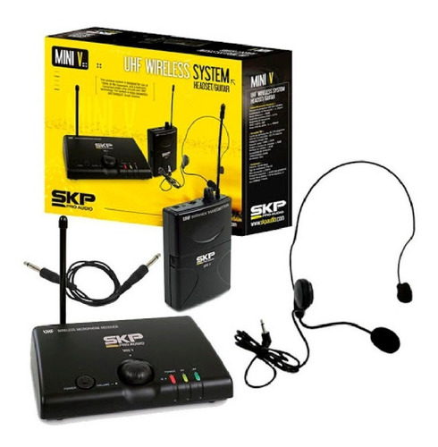 Microfono Inalambrico Vincha Uhf Skp Mini V