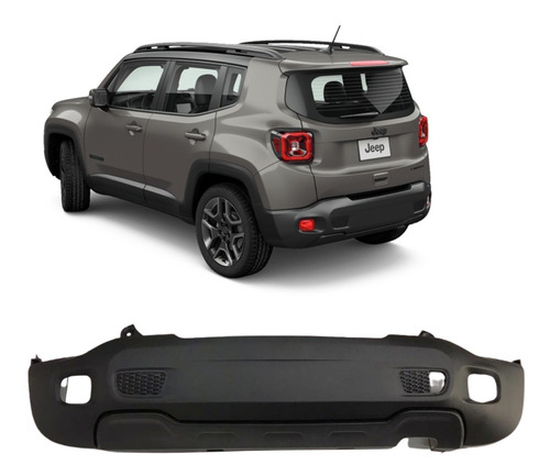 Parachoque Traseiro Jeep Renegade 2015 16 17 2018 Diesel