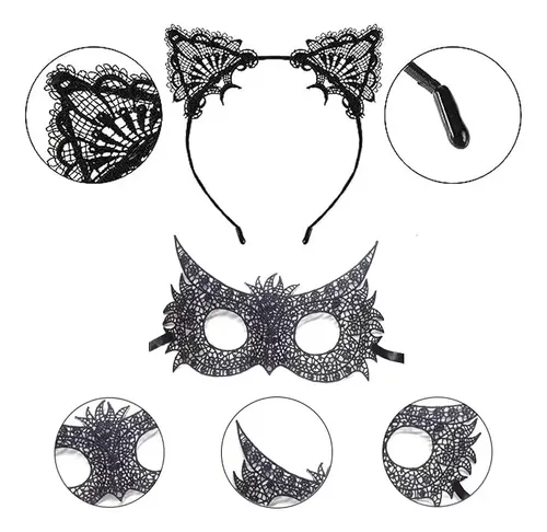 CATOR Pack De 8 Máscaras Venecianas De Encaje – Antifaces De Media Cara Para Carnaval, Halloween Y Fiestas De Disfraces
