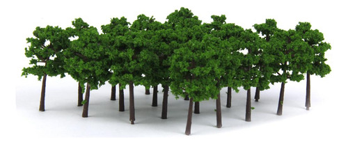80x Modelo Ferroviario Paisaje Árbol Calle Arquitectura