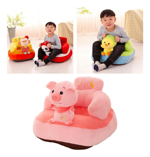 W Asiento Para Niños Funda De Asiento De Sofá Suave Cerdo