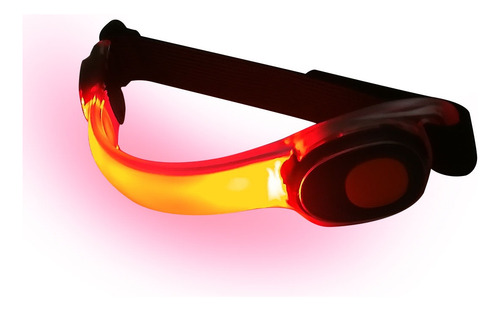 Imagen 3 de 8 de Luz Roja Brazalete Silicona Seguridad Led Running Ciclismo