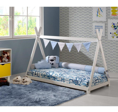 Mini Cama Montessoriano Soninho Em Madeira - Meninos - Casat