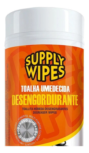 Lenços Umedecidos Desengordurante Com 35 Uni Suppy Wipes