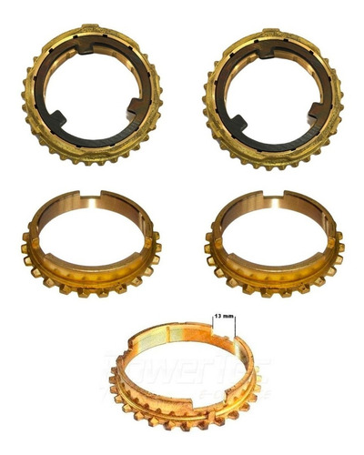 Kit Anel Sincronizador 1a 2a 3a 4a 5a S10 2.2 2.4 Caixa 1305