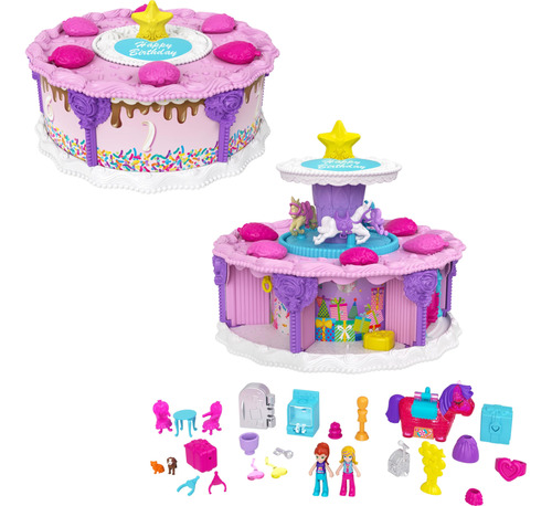 Unicornio Mágico Polly Pocket Juego 2 En 1 Sorpresa De Acc